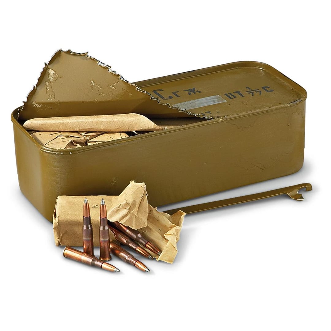 FGD 7.62x54r Ammo Can Decals - 4 Pack, Bullet Decals For Ammo Box (Box Not Included)