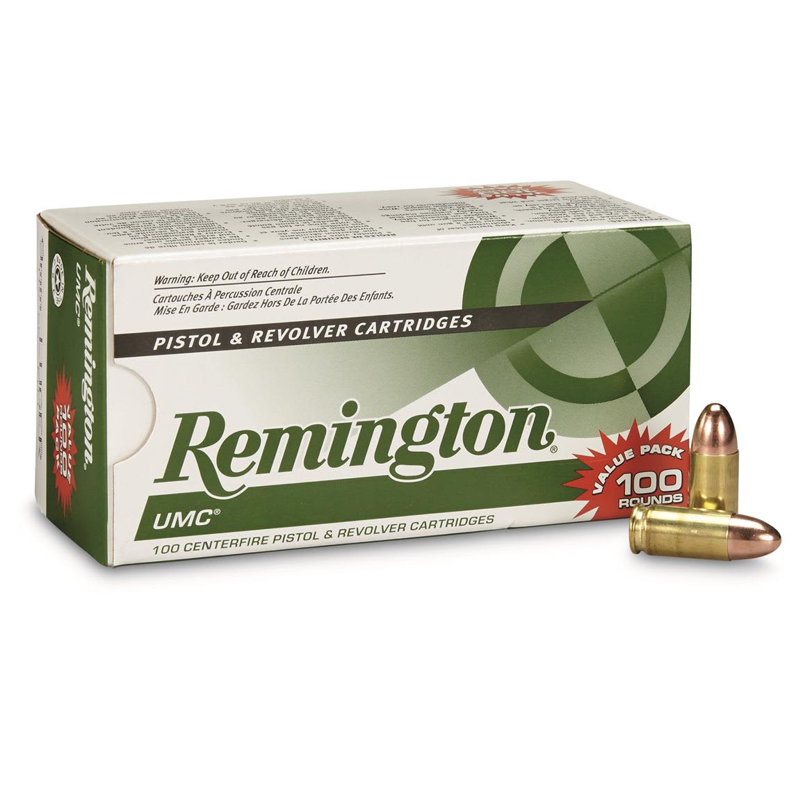 Remington UMC 9mm 115gr FMJ Box Of 500 Loose - Lanz Shooting Supplies