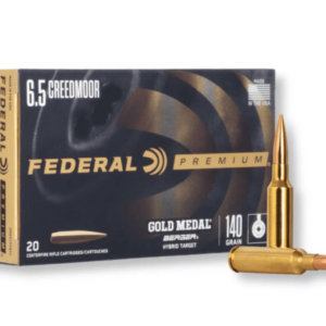 Federal Premium Gold Match 6.5 Creedmoor 140g Berger Hybrid Box of 20