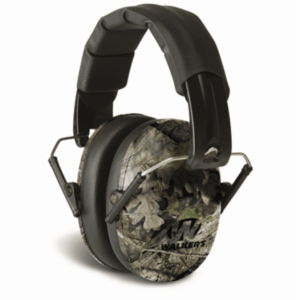 Walker's Pro-Low Profile Folding Hearing Protection Mossy Oak Camo
