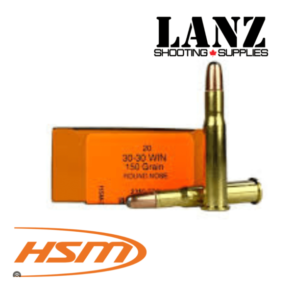 HSM 30-30 Winchester 150Grain, Round Nose,Box of 20 - Image 2