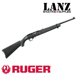 Ruger 10/22 Rimfire Semi-Auto Carbine - 22 LR, 18.50", Satin Black, Alloy Steel, Black Synthetic Stock, 10rds