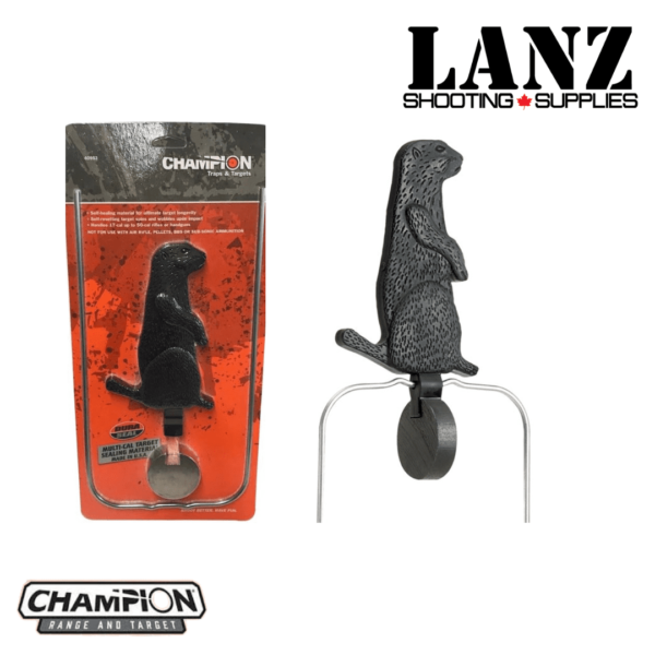 Champion Targets DuraSeal Single Varmint Spinner Target (7-Inch, Black)