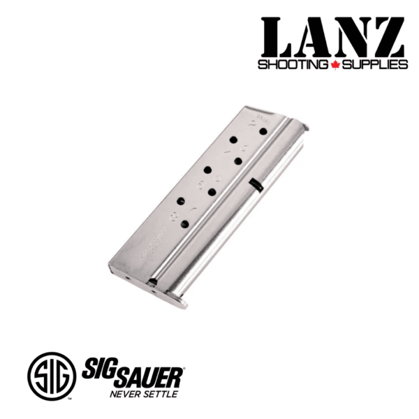 Sig Sauer 1911 9MM, 8rd spare stainless steel magazine