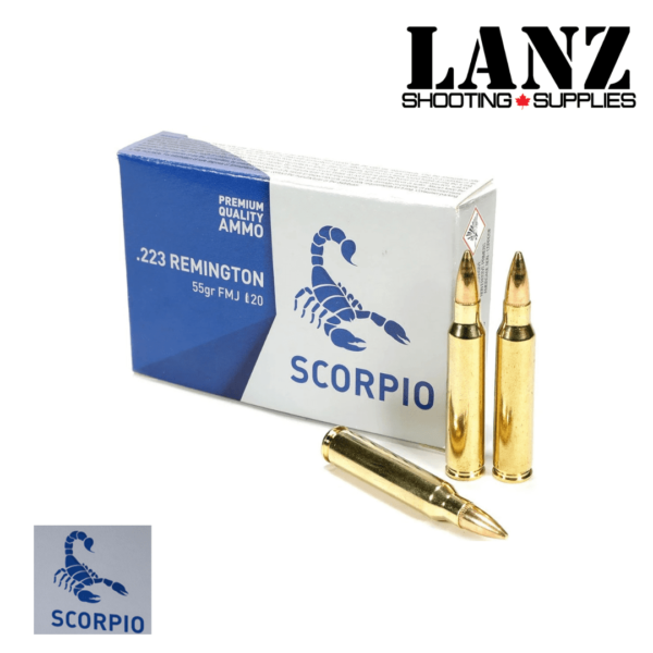 STV Scorpio .223 Rem 55 grain, FMJ(Full Metal Jacket) Centerfire Ammunition, Case Of 1000 - Image 2