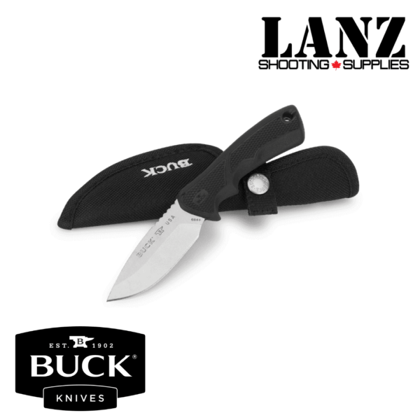 Buck Knives 0684BKS Bucklite Max II Small Fixed Blade Knife with Sheath, Black