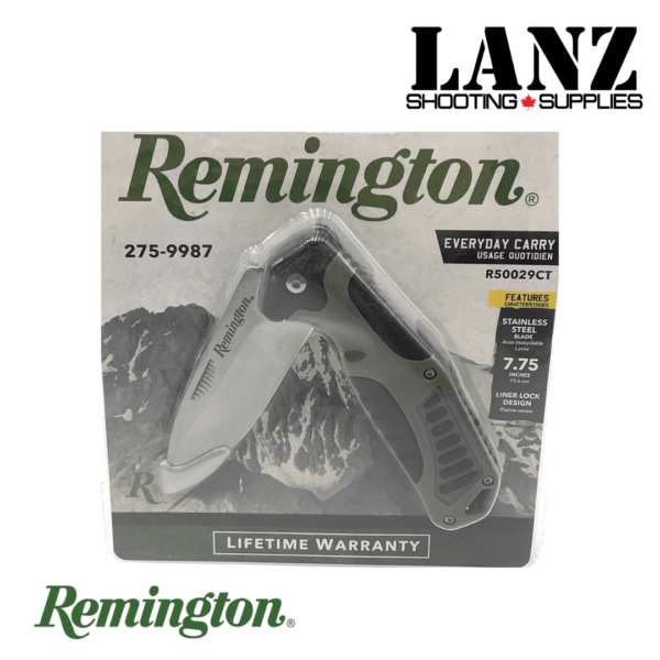 Remington R50029CT EveryDay Carry Folding Knife 3.25″ Drop Point BLA - Image 2