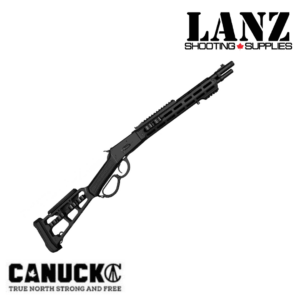 Canuck Wrangler Blackout .357 Mag lever action rifle with 16.5-inch threaded barrel