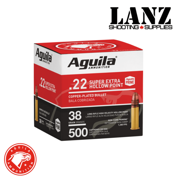 Aguila® Super Extra .22LR 38 Grain High Velocity Rimfire Ammo, Box of 500