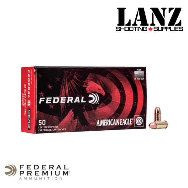 Federal American Eagle® Handgun 32 Auto 71 Grain, Box of 50 - Image 2