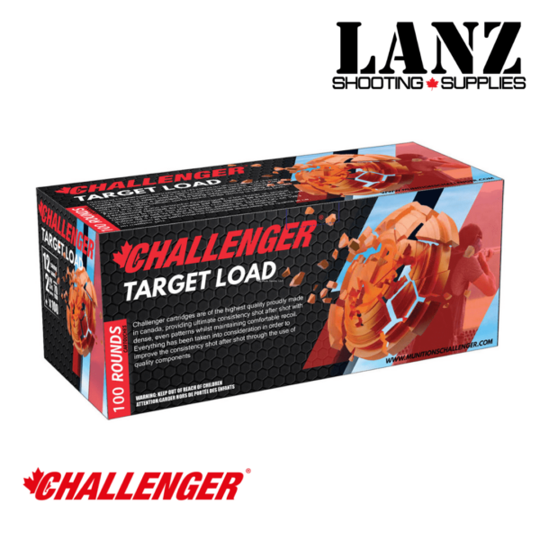 Challenger First Class 12 Gauge(43027) 2-3/4″ 70 mm Target Load #7.5 Shot 1200FPS, 1 1/8 oz Handicap, 100 Round Pack