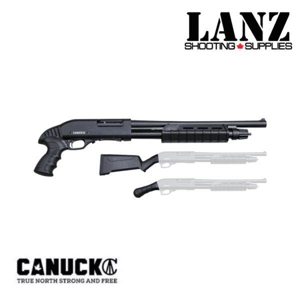 Canuck Enforcer Pump Action Shotgun 12 Gauge(2-3/4" or 3"), 17" Chrome lined barrel