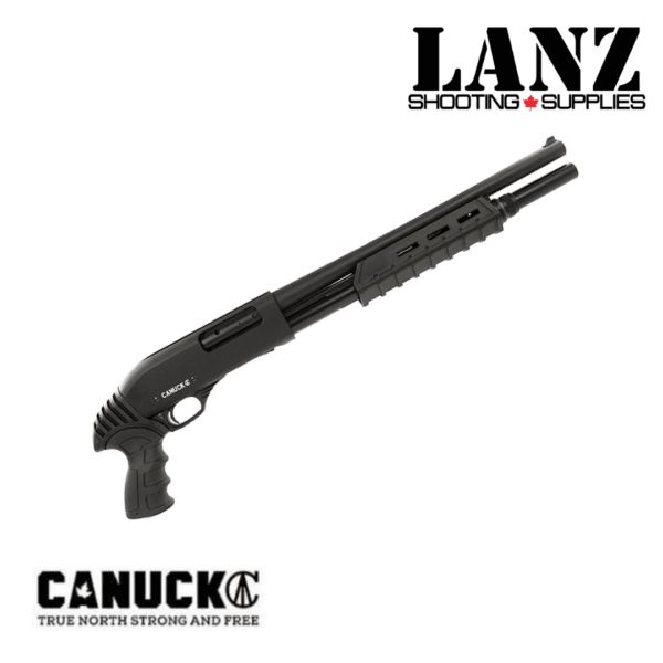 Canuck Enforcer Pump Action Shotgun 12 Gauge(2-3/4" or 3"), 17" Chrome lined barrel - Image 2