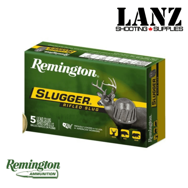 Remington Slugger Rifled Slug 12 Gauge, 438 Grain, 3″ 1oz Box of 5