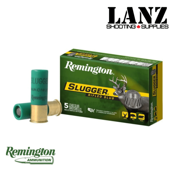 Remington Slugger Rifled Slug 12 Gauge, 438 Grain, 3″ 1oz Box of 5 - Image 2