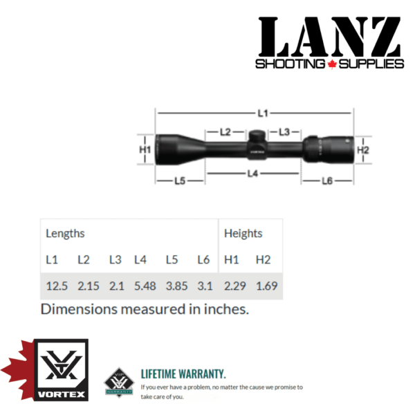 VORTEX DIAMONDBACK® 3.5-10×50 Riflescope | Dead-Hold® BDC (MOA) Reticle |1inch Tube