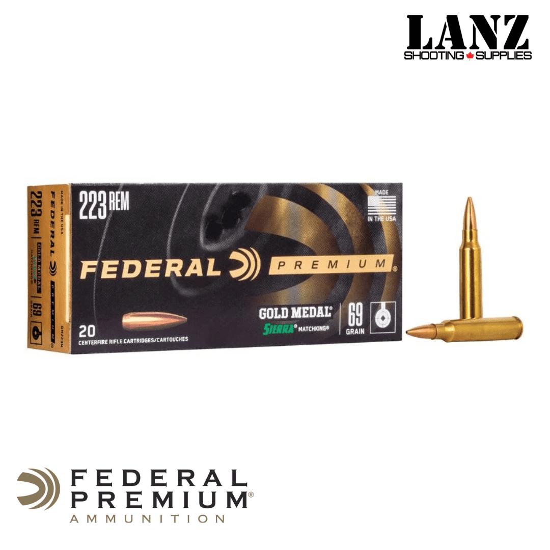 Federal Gold Medal® Sierra MatchKing, 223 Rem, 69 Grain, (BTHP) Boat-Tail Hollow Point, Box of 20 - Image 2