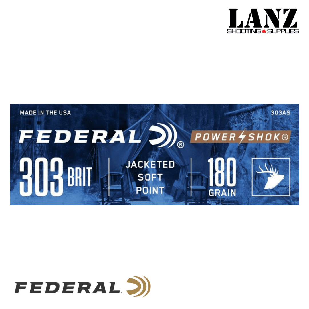 Federal Power-Shok® Rifle, 303 British, 180 Grain, JSP(Jacketed Soft Point), Box of 20 - Image 3