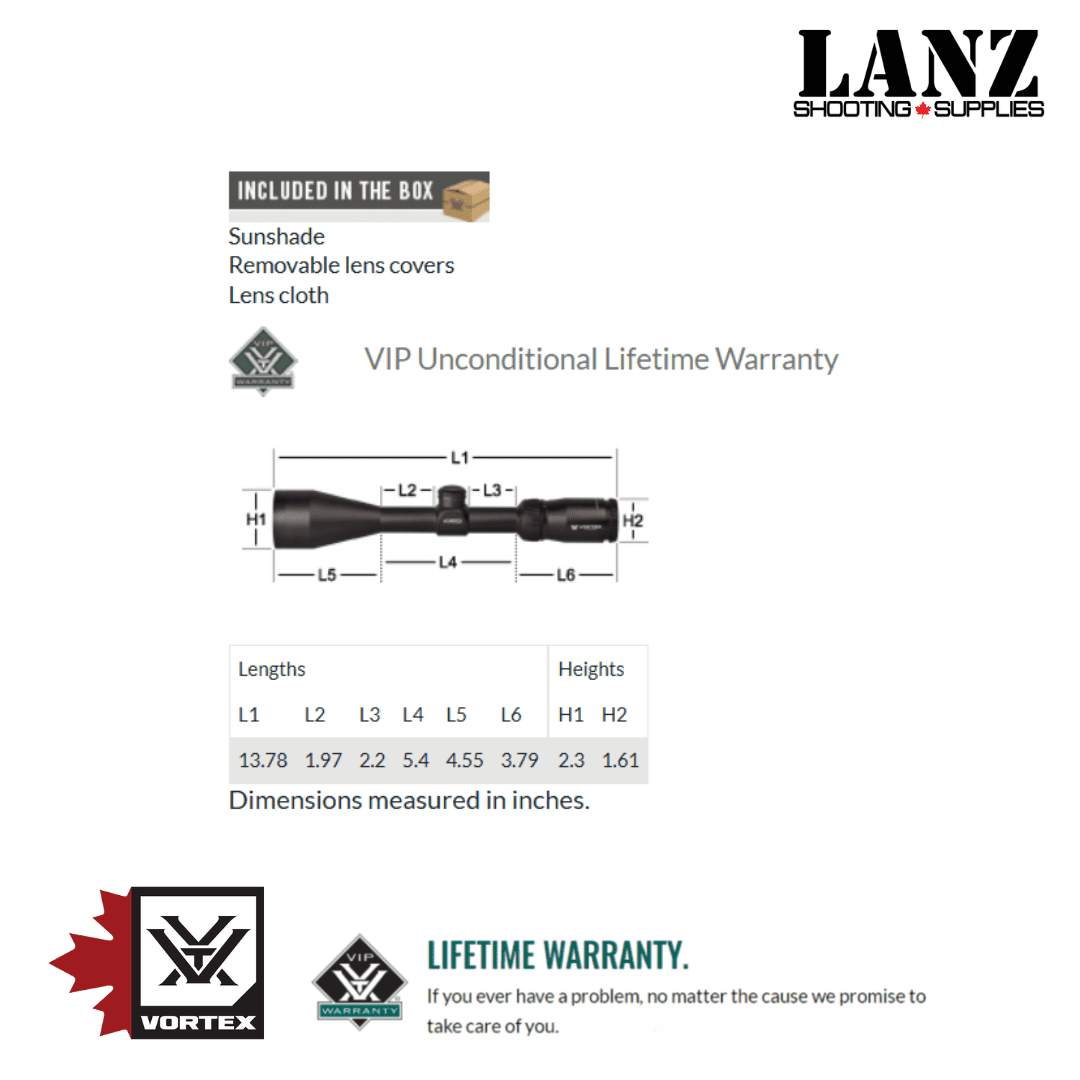 Vortex Crossfire II 6-18x44 AO Riflescope (1-Inch) BDC - Image 8