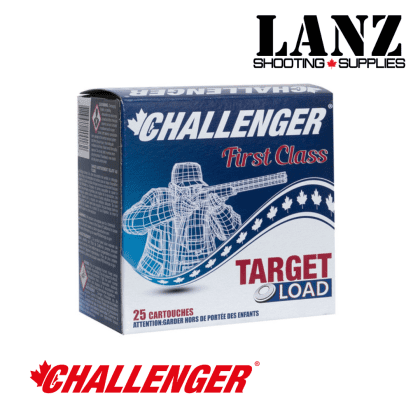 Challenger First Class 12 Gauge(40028) 2-3/4″ 70 mm Target Load #8 Shot 1200FPS, 1 1/8 oz Handicap, Box of 25