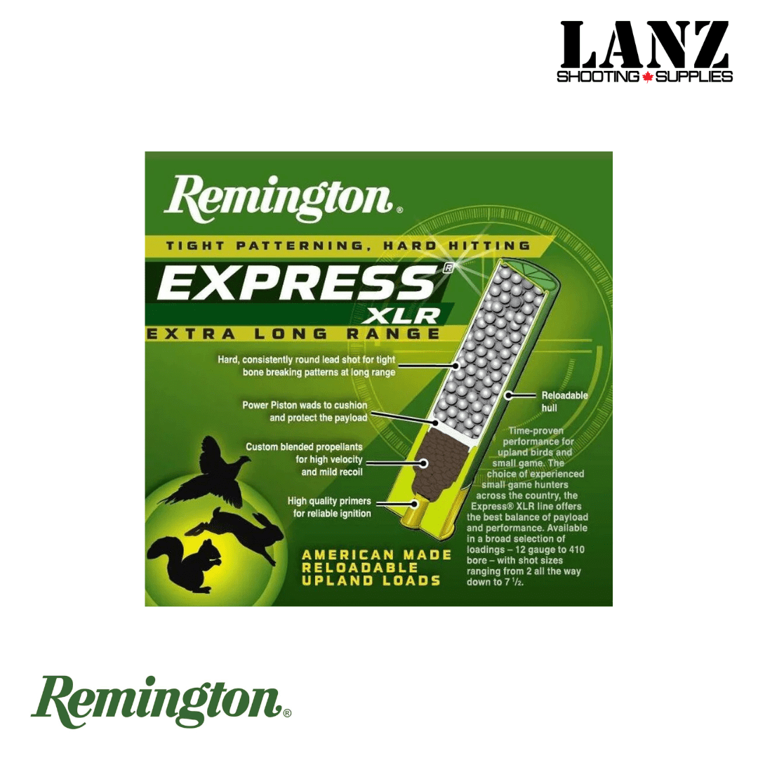 Remington Express® XLR Extra Long Range, 410 Bore, 7.5 Shot, 3 in, 11/16 oz, Lead, 1135 fps, Box of 25 - Image 4