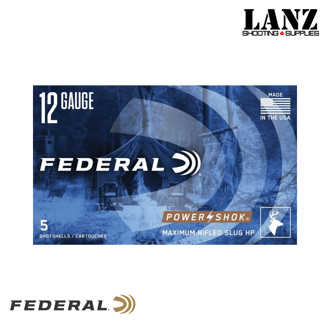 Federal Power-Shok® Rifled Slug, 12 Gauge, 438 Grain, 2-3/4 in, 1 oz, Box of 5 - Image 4