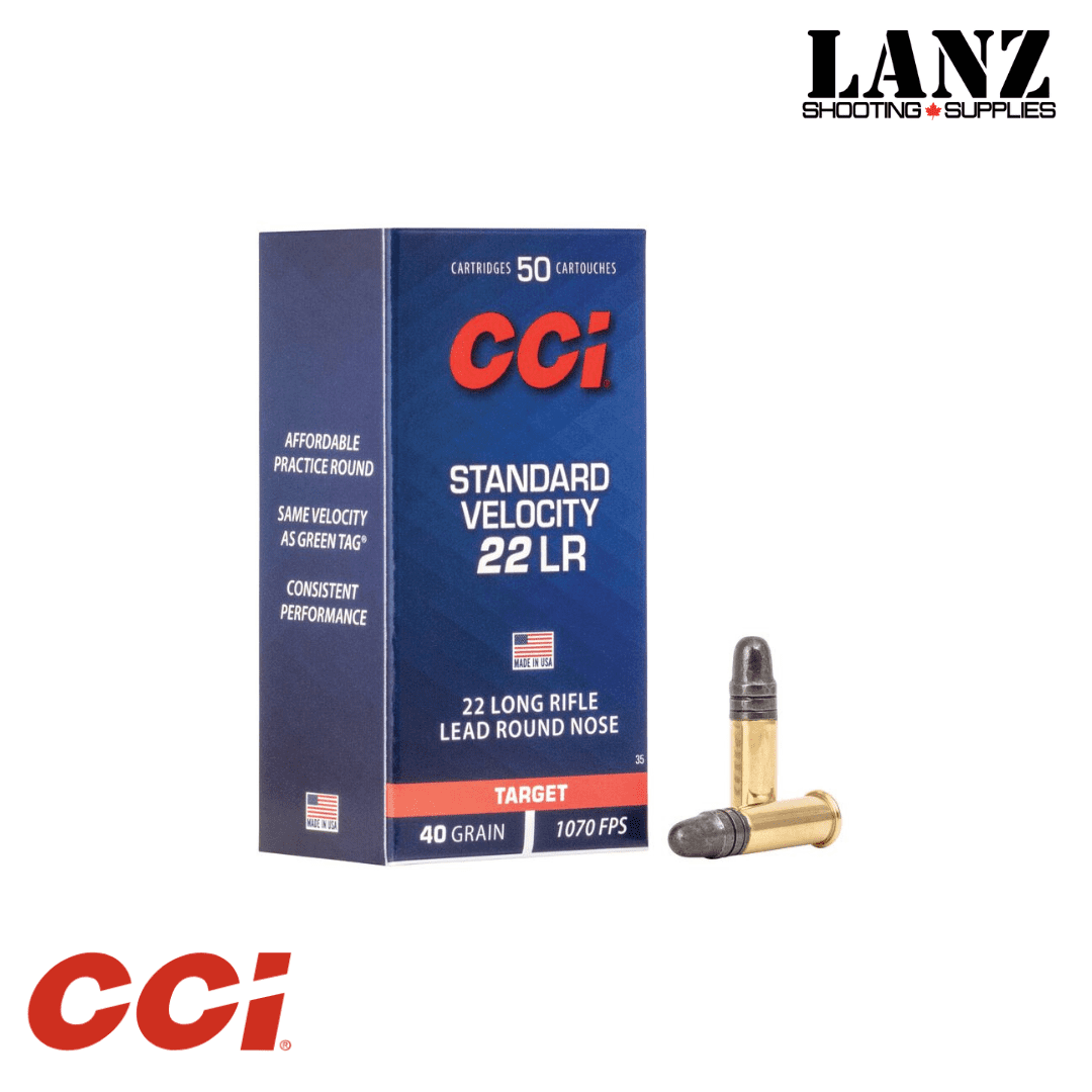 CCI Standard Velocity, .22 LR(Long Rifle), 40 Grain, Lead Round Nose, Box of 50 - Image 4