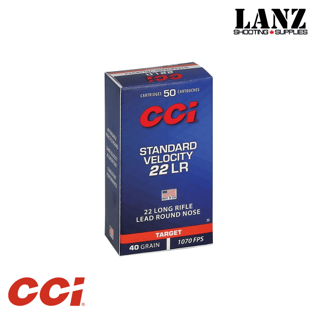 CCI Standard Velocity, .22 LR(Long Rifle), 40 Grain, Lead Round Nose, Box of 50 - Image 3