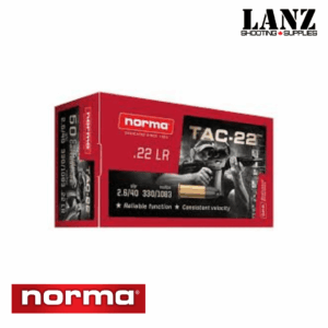 Norma 22LR TAC-22 Subsonic 40 Gr, Box of 50