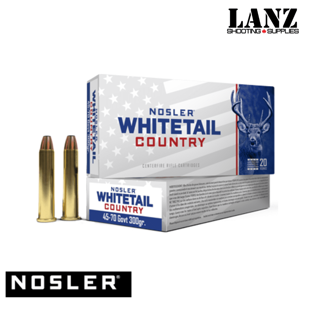 Nosler® 45-70 Government 300gr Straight-Wall Whitetail Country™ Ammunition, Box of 20 - Image 2