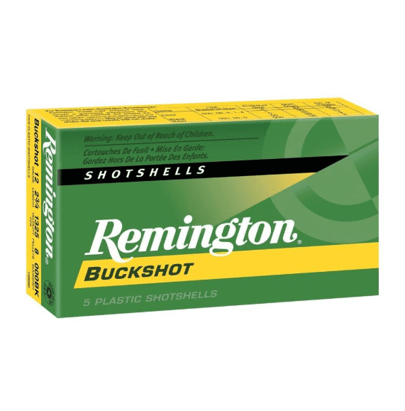 Remington 12g Express 2 3/4 000B 8 Pellets Box of 5