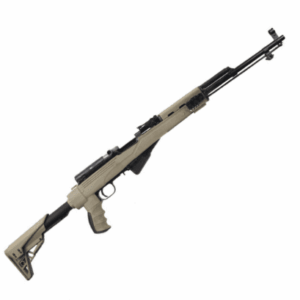 SKS Rifle with ATI Folding Stock 7.62×39, 20″, No Bayonet Non-restricted-Dark Earth