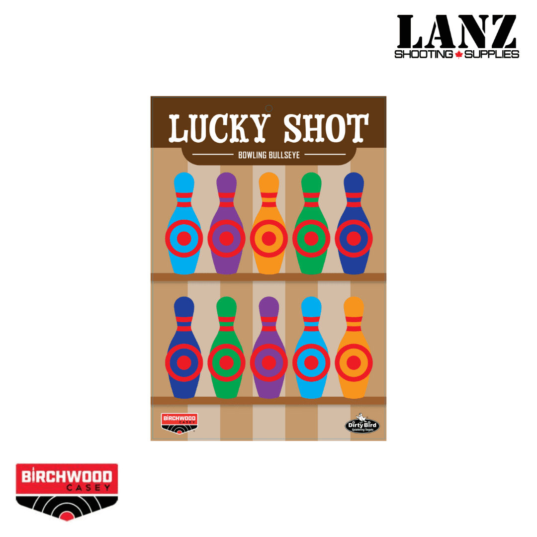 Birchwood Casey Dirty Bird Lucky Shot Bottles Target 12" x 18" – 6 Pack