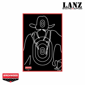 Birchwood Casey Dirty Bird 12" x 18" Gunslinger Silhouette Target 6PK