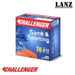 Challenger Target Load 20 Gauge #8 2-3/4" 7/8 oz Shotshells Box of 25 (40068)