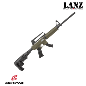 Derya TM22 SA Compact 22 LR 18″ Semi-Auto Rifle Sniper OD Green