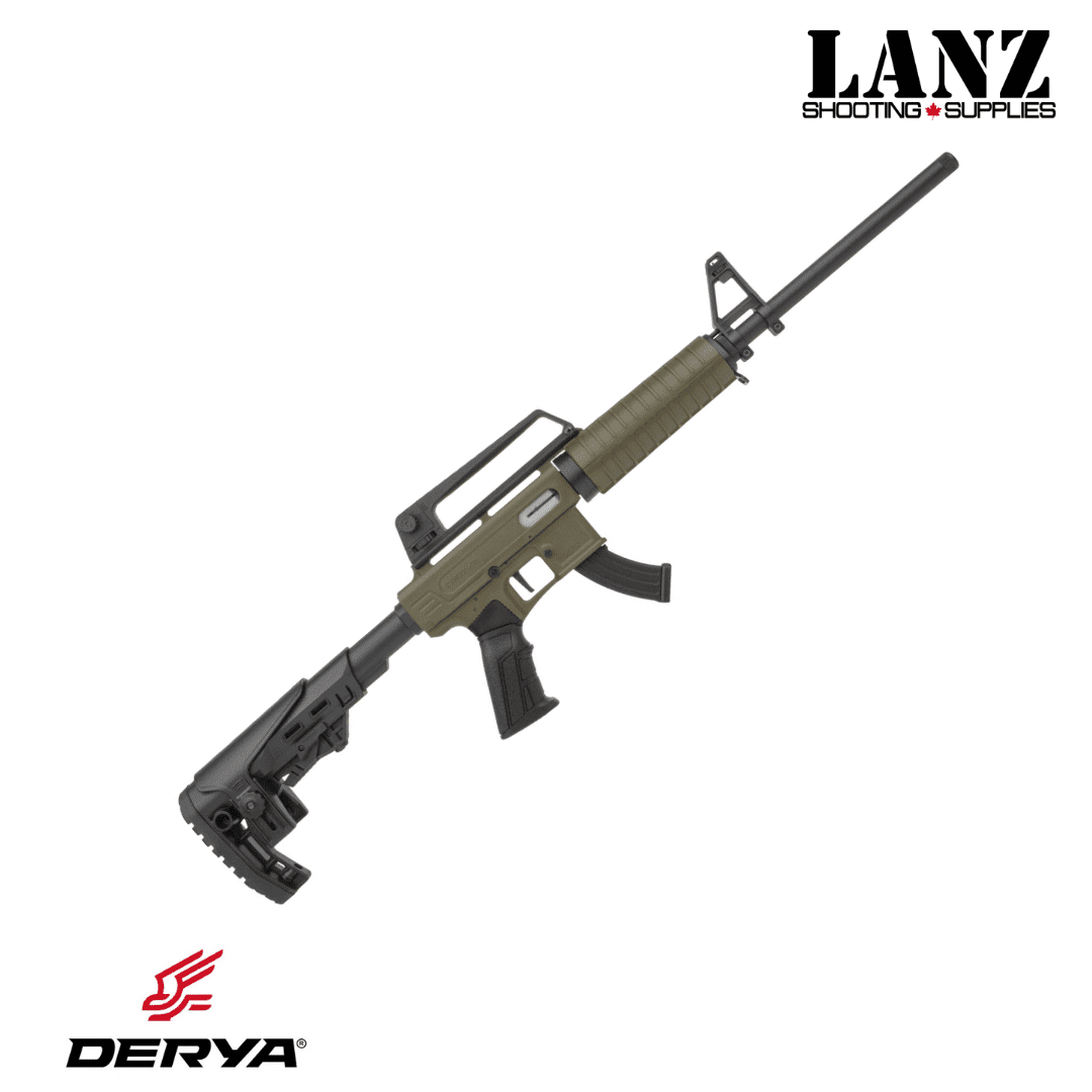 Derya TM22 SA Compact 22 LR 18″ Semi-Auto Rifle Sniper OD Green