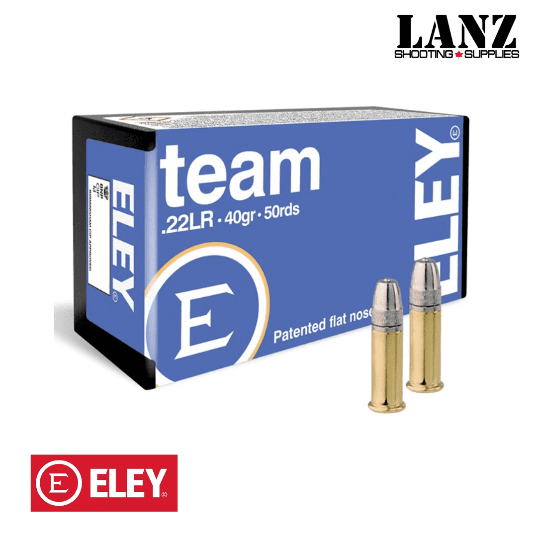 ELEY Team .22LR 40 Grain FN Ammo, Box of 50