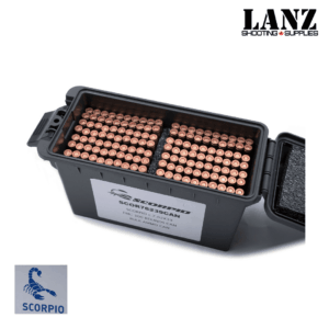 Scorpio 7.62x39 FMC 122 grain bulk ammo can with 300 rounds