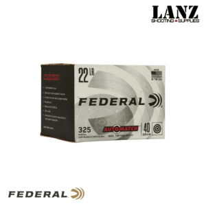 Federal AutoMatch 22LR 40gr lead round nose 325 round ammunition box