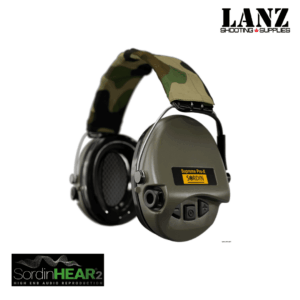 Sordin Supreme Pro-X Electronic Hearing Protection - Green/Camo