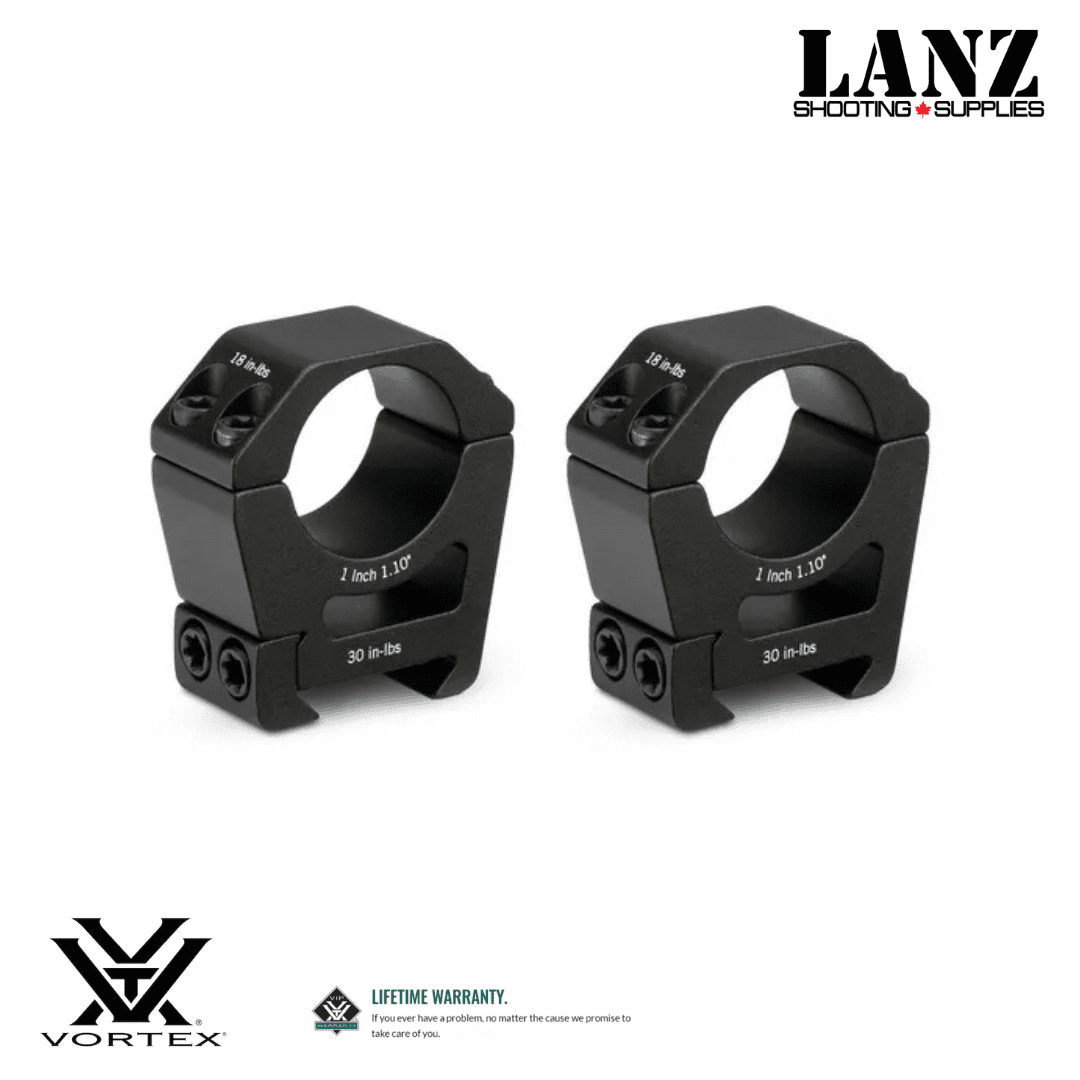Vortex Sport 1-Inch High Riflescope Rings SPT1-H Pair