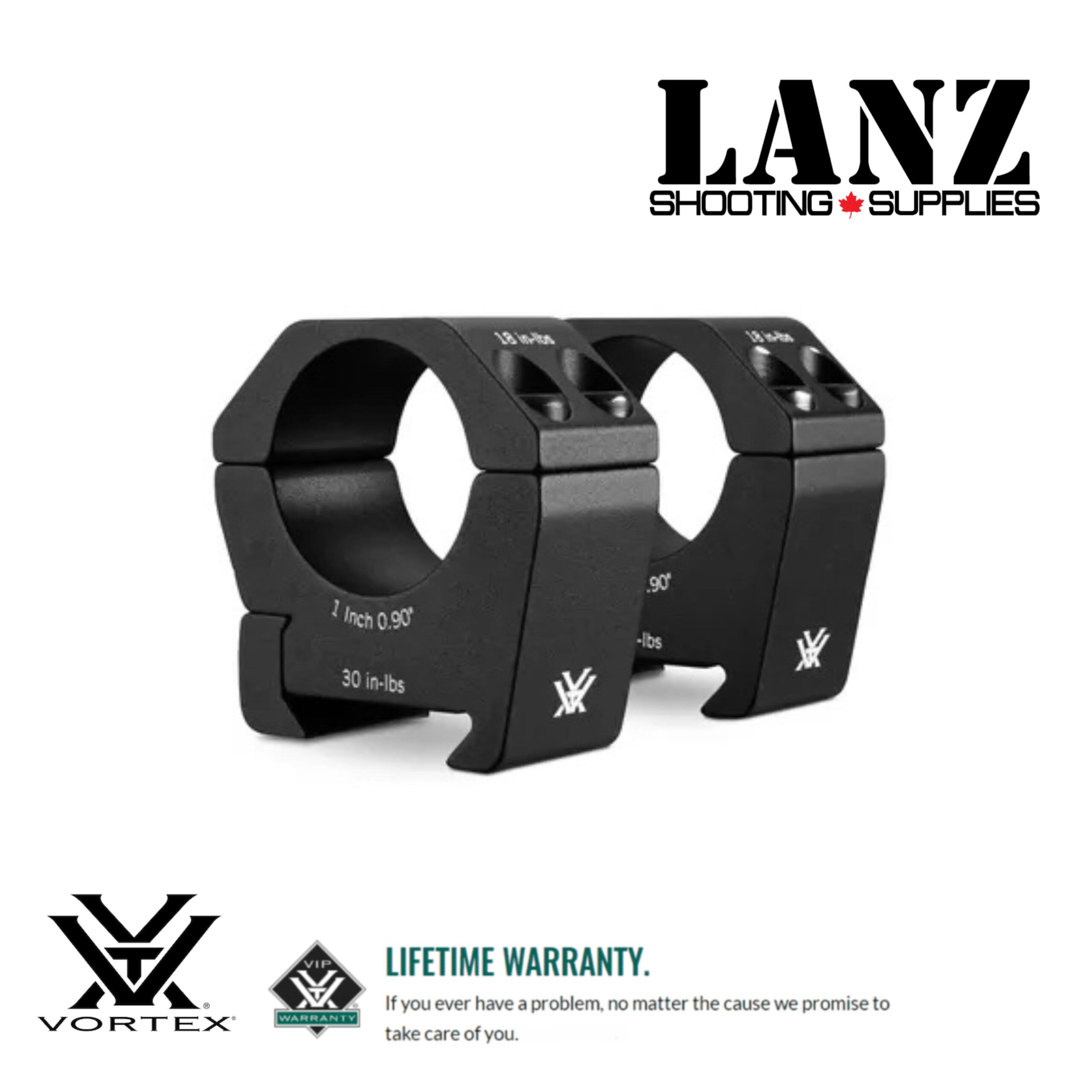 Vortex Sport 1-Inch Medium Riflescope Rings