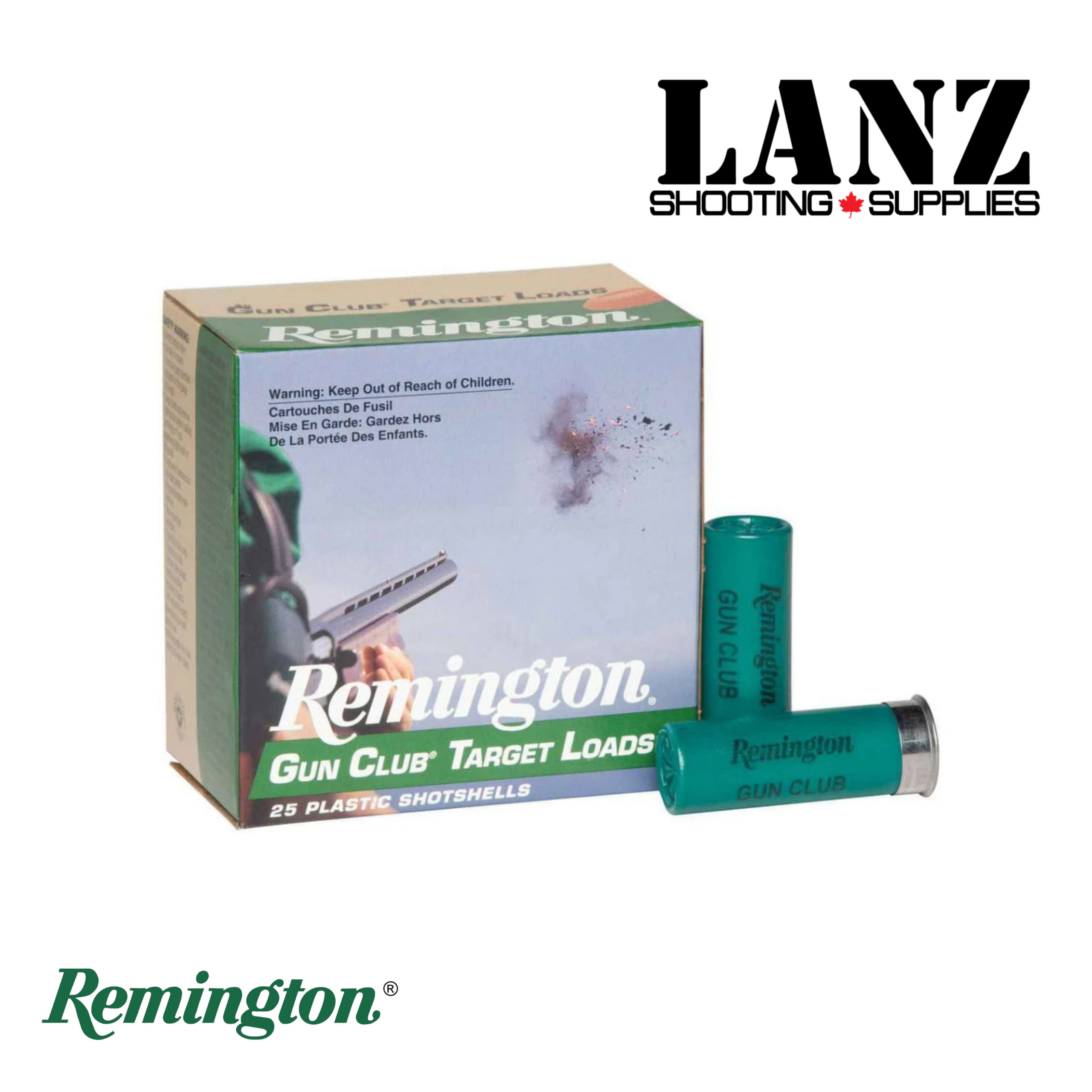 Remington Gun Club 12 Gauge 2-3/4″ #7.5 Target Load 25-Round Box
