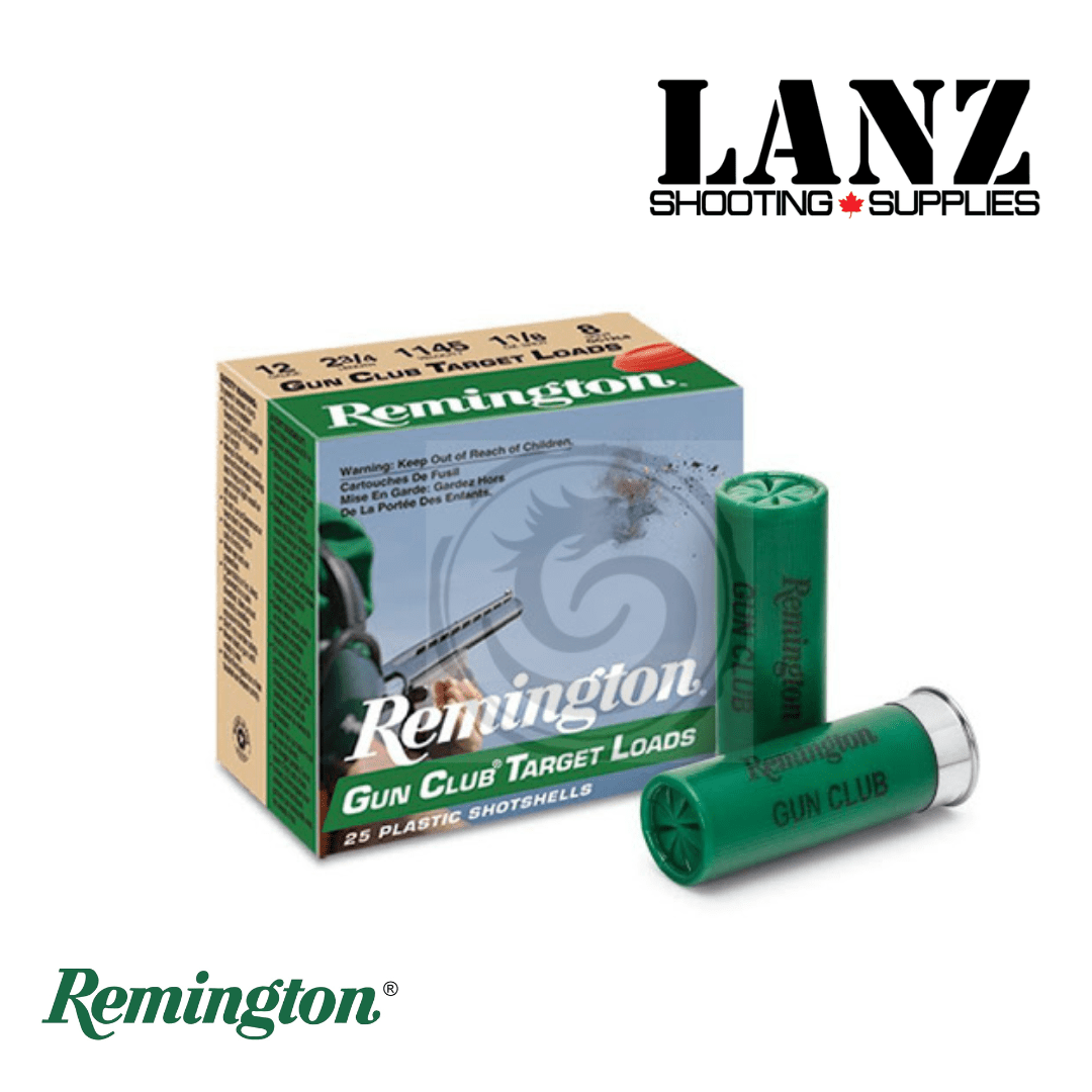 Remington Gun Club 12 Gauge 2-3/4″ #8 Target Load 25-Round Box