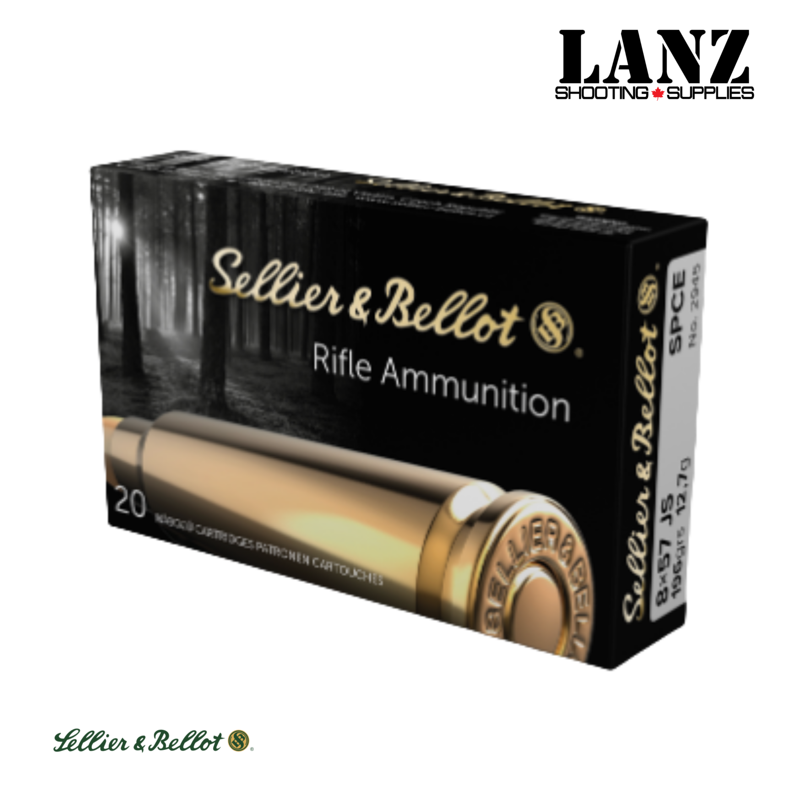 Sellier Bellot 8x57 JS 196gr SPCE Ammunition 20-Round Box
