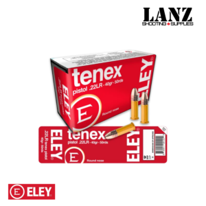 ELEY tenex pistol ammunition 40-grain round nose box of 50